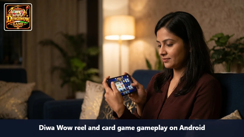 Diwa wow reel and card mobile gameplay